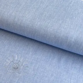 Linnen met katoen Fishbone light blue