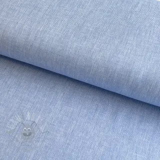 Linnen met katoen Fishbone light blue