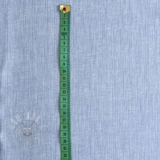 Linnen met katoen Fishbone light blue