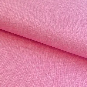 Ľan s bavlnou Fishbone fuchsia