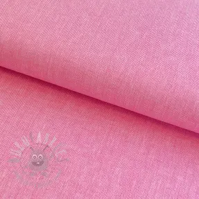 Linnen met katoen Fishbone fuchsia