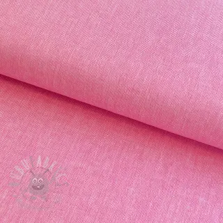 Linnen met katoen Fishbone fuchsia