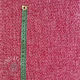 Linnen met katoen Fishbone red