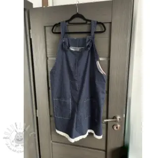 Katoenen stof Petit dots navy