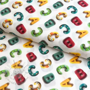 Katoenen stof Dino baby design D digital print