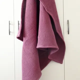 Bavlna s vaflovou väzbou purple