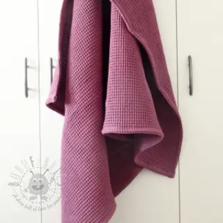 Katoen met wafelbinding purple