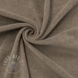 Elastische badstof toffee