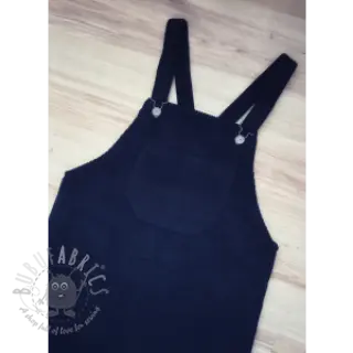 Ribfluweel navy
