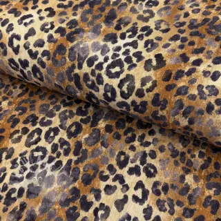 Dubbelgaas/mousseline Animal skin panther digital print