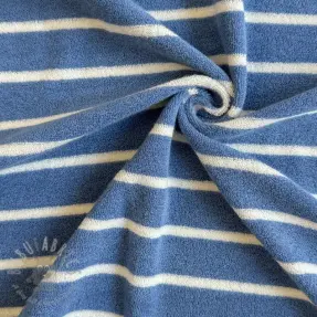 Badstof YARN DYED Stripe BIG light blue
