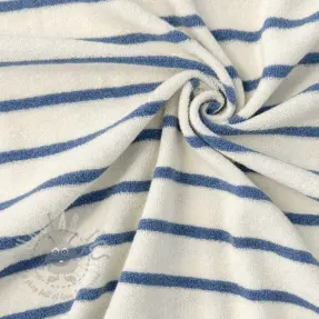 Badstof YARN DYED Stripe SMALL light blue