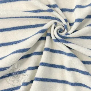 Badstof YARN DYED Stripe SMALL light blue