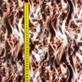 Viscose ECOVERO Animal skin brown digital print