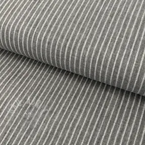 Dubbelgaas/mousseline YARN DYED Stripes grey