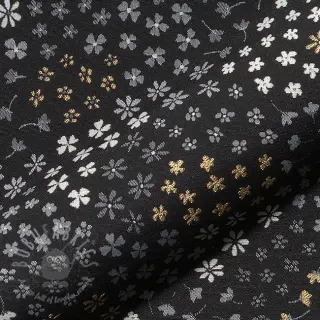 Decoratiestof jacquard Flower Mix Sprinkle metallic deluxe