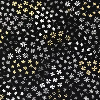 Dekoračná látka jacquard Flower Mix Sprinkle metallic deluxe