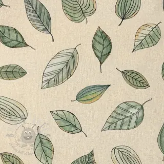 Decoratiestof Handpainted Leaf Art digital print
