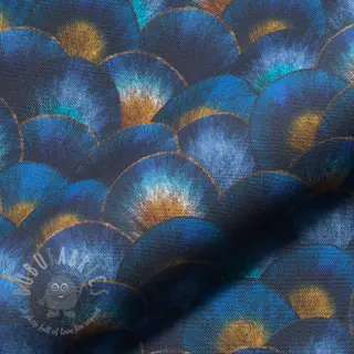 Decoratiestof Scale Peacock Feather digital print