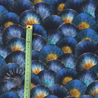 Decoratiestof Scale Peacock Feather digital print
