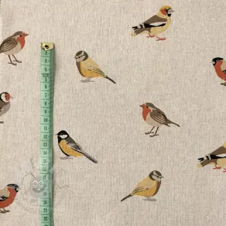 Decoratiestof Linenlook Tiny Garden Birds