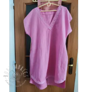 Voorgewassen linnen 170 g light pink