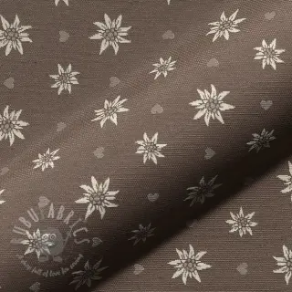 Decoratiestof jacquard DOUBLE FACE Landhaus Edelweiss taupe