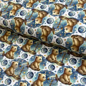 Tricot Mini animals design En digital print