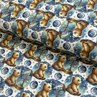 Tricot Mini animals design En digital print
