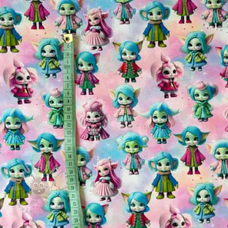 Sweaterstof Midgets digital print