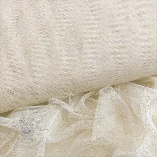 Tule voor TUTU-rok ROYAL SPARKLE ecru gold