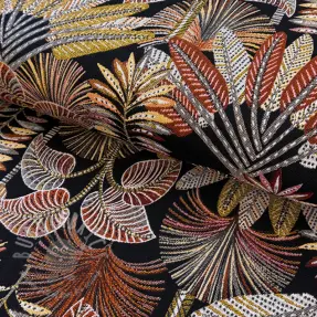 Decoratiestof jacquard Mayorque noir