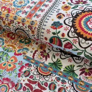 Decoratiestof jacquard Ethnic multico