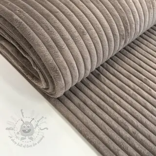 Ribfluweel HANNIBAL taupe