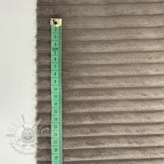 Ribfluweel HANNIBAL taupe