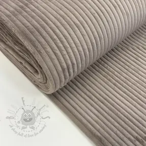 Ribfluweel FUTE taupe