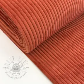Ribfluweel FUTE terracotta