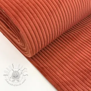 Ribfluweel FUTE terracotta