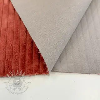Ribfluweel FUTE terracotta