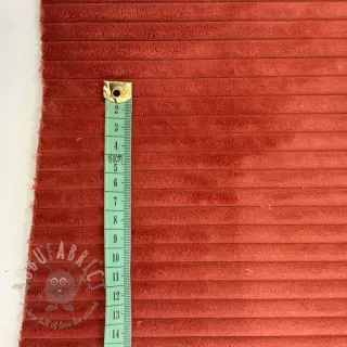 Ribfluweel FUTE terracotta