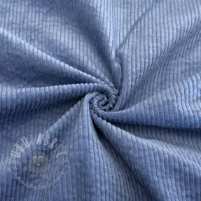 Ribfluweel 6W WASHED STRETCH blue