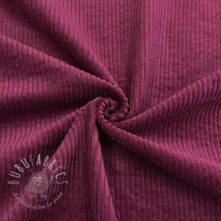 Ribfluweel 6W WASHED STRETCH berry