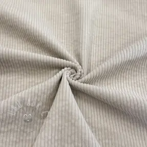 Ribfluweel 6W WASHED STRETCH natural