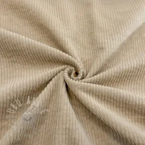 Ribfluweel 6W WASHED STRETCH sand