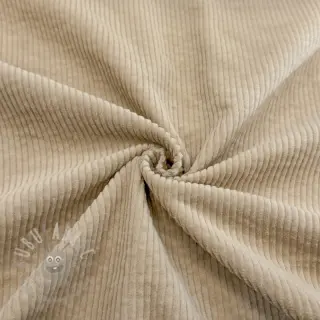 Ribfluweel 6W WASHED STRETCH sand