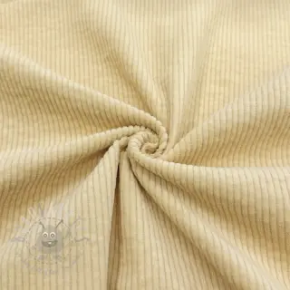 Ribfluweel 6W WASHED STRETCH light yellow