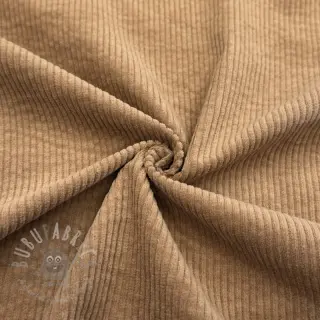 Ribfluweel 6W WASHED STRETCH camel