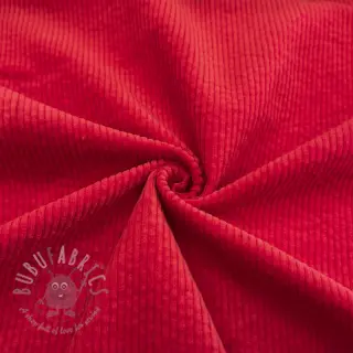 Ribfluweel 6W WASHED STRETCH red