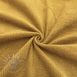 Ribfluweel 6W WASHED STRETCH ochre