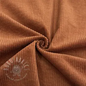 Ribfluweel 6W WASHED STRETCH rust